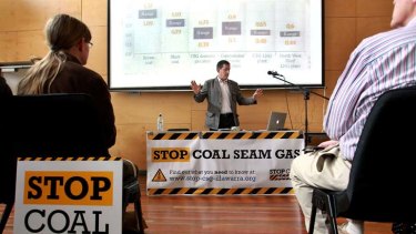 Not so popular ... any ad trying to sell coal seam gas will have to counter the stiff opposition from community groups.