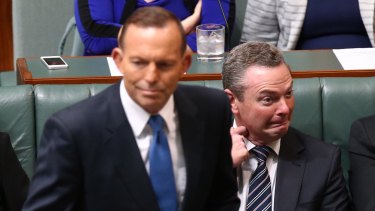 Christopher Pyne, pictured during question time earlier this month, has rejected a proposal to charge wealthy parents of children at public schools.
