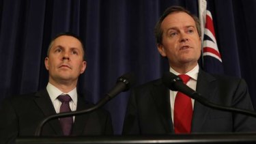 Labor's environment spokesman Mark Butler and Opposition Leader Bill Shorten. Mr Butler has given the strongest indication yet that Labor may increase its emissions reduction targets.