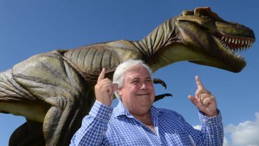 Larger than life … Clive Palmer at his Palmer Coolum Resort on the Gold Coast.