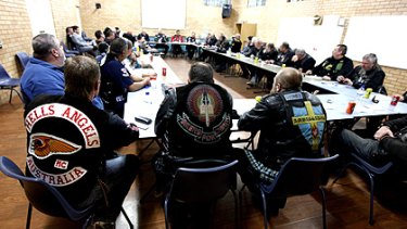 United Motorcycle Council members at meeting in Sydney's west.