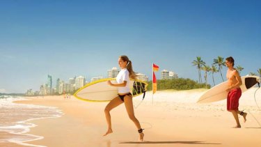 Surf's up ... an image from Tourism Australia's new campaign.