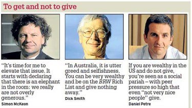 What Aussie philanthropists think.