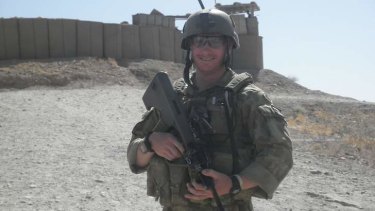 Displayed incredible bravery ... Corporal Daniel Keighran outside Patrol Base Anar Joy,  Uruzgan Province, Afghanistan, in 2010.