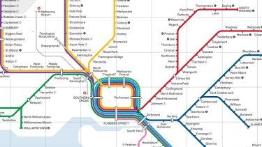 The new Victorian train network map.