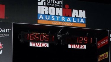 Russell Winwood, 50, completes an Iron Man event with 30 per cent lung function.