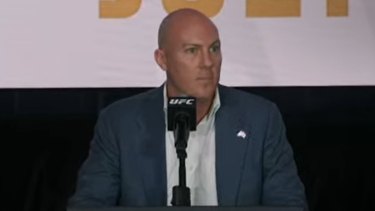 UFC vice-president Peter Kloczko said the first post-COVID event in Australia is likely to be in early 2023.