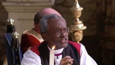 Most Reverend Michael Curry during his emphatic address at the ceremony.