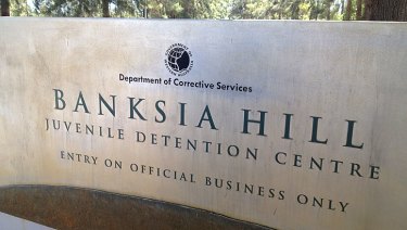 The entrance to Banksia Hill detention centre in the southern suburb of Canning Vale.