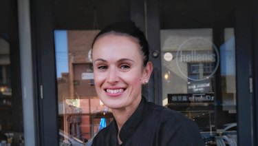 Mary Shade, part owner of Hellenis Cafe, which has a BYO licence in Surrey Hills but plans to apply for a full liquor licence later this year, in Surrey Hills.