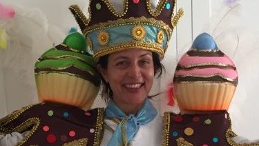 The Age's Lia Timson in dress rehearsal mode for Carnival.