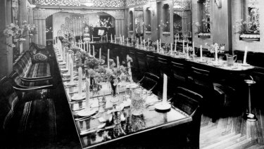 The banquet hall at the  Paragon in 1938.