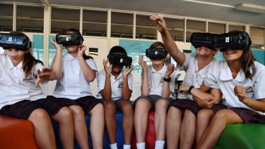 "It opens up a world outside school":  Year 7 students at Campbelltown Performing Arts High School are using virtual and augmented reality to solve real-world problems.