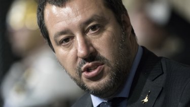 Matteo Salvini, leader of the eurosceptic party League.