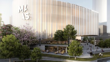 An artist's impression of the new  Powerhouse  museum to be built in Parramatta.