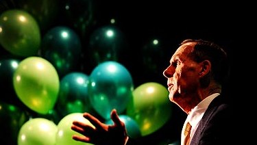 Life of the party: Bob Brown at the Australian Greens campaign launch in Canberra. 