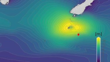 The biggest wave ever recorded in the southern hemisphere was measured this week off New Zealand.