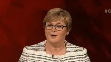 Linda Reynolds questioned ABC funding... while appearing on the ABC on Monday.