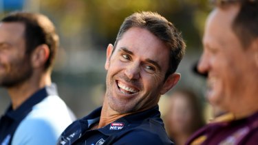 Coincidence: NSW Origin coach Brad Fittler was in Melbourne when Cameron Smith revealed his big news.