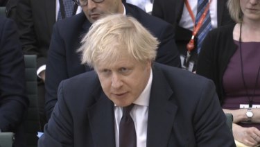 Britain's Foreign Secretary Boris Johnson 