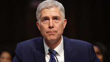 Supreme Court Justice nominee Neil Gorsuch listens on Capitol Hill in Washington, Monday, March 20, 2017, during his confirmation hearing before the Senate Judiciary Committee. 
