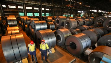 BlueScope exports 300,000 tonnes of hot rolled coil to the US a year.