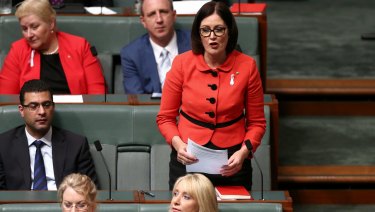Liberal MP Sarah Henderson during question time in 2014.