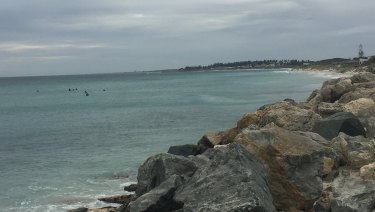 A rare north-westerly swell hit Perth's metro beaches.
