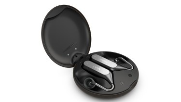 Like most wireless earbuds the Duo comes in its own charging case and pairs automatically when you take it out. It lasted me a whole work day, but I had to put it in the case to charge at lunch.