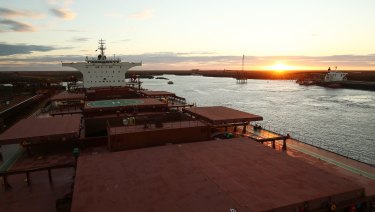 Fortescue's port facility at Port Hedland, Western Australia.