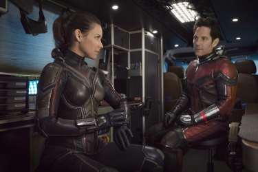 Paul Rudd (Ant-Man) says he and Lilly have some of the old Moonlighting chemistry on screen.