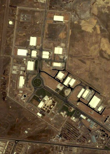 Iran's Natanz uranium enrichment facility as seen in 2007.