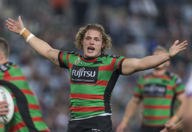 I'm back ... George Burgess returns up front for South Sydney against Manly