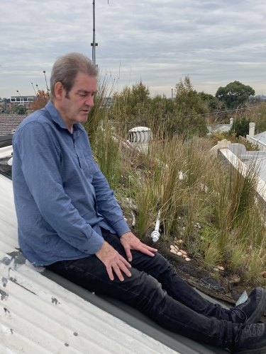 Brod Street first established a green roof on his Hawthorn house about 10 years ago
