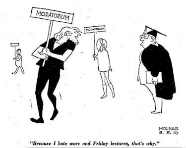 Molnar cartoon from SMH, May 8, 1970
