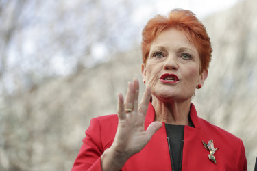 One Nation leader Pauline Hanson was asked whether she was the 'Queen of the Senate'. 
