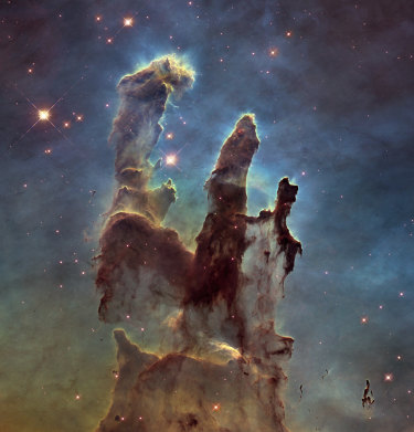 NASA’s Webb telescope should be able to peer through the clouds of interstellar dust, such as the ‘Pillars of Hercules’ in the Eagle Nebula star cluster, which was captured by the Hubble Telescope. 