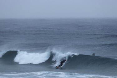 Calm before the storm: surfing won’t be a great idea on Wednesday with hazardous surf predicted from the Macquarie Coast down to the Victorian border.