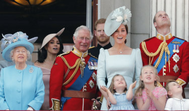 Meghan joined Prince Harry for her first Trooping of the Colour. 