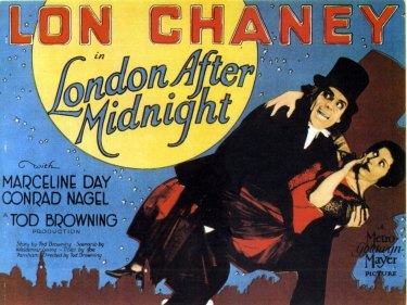 A film poster for <i>London After Midnight.