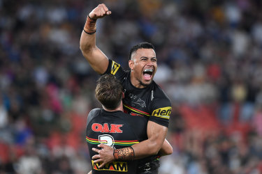 While his teammates believe he won Penrith the game, Stephen Crichton has refused to take the credit. 