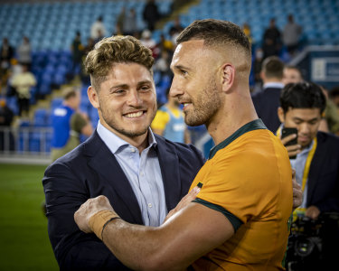 Strength in depth: James O’Connor and Quade Cooper.