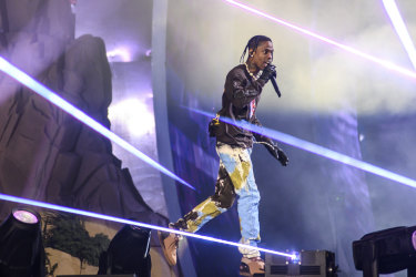 Travis Scott performs at Astroworld Festival at NRG park on Friday before the tragedy unfolded. 