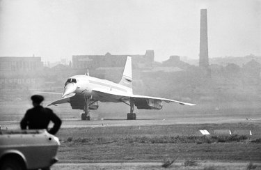 “The Concorde flown here is a prototype or experimental model”. Concorde touches down for the first time in Sydney.