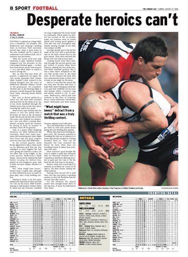 The Age Sport on August 27 2006.