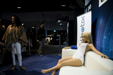 A sex robot on display at this year's Sexpo in Sydney.