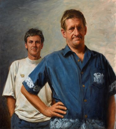 Paul Newton’s portrait of Roy and HG won the Packing Room Prize in 2001.
