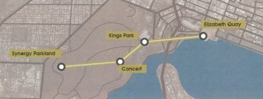 The route suggested by the consultants was intended to spread tourists throughout Kings Park, as currently it's a struggle to get tourists to explore deeper than entrance features. 