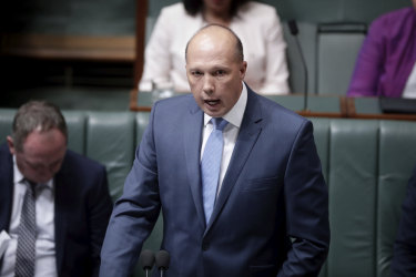 Home Affairs Minister Peter Dutton is under pressure over whether he misled Parliament. 
