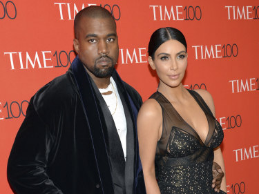 Kanye West and Kim Kardashian West, pictured in 2015. 